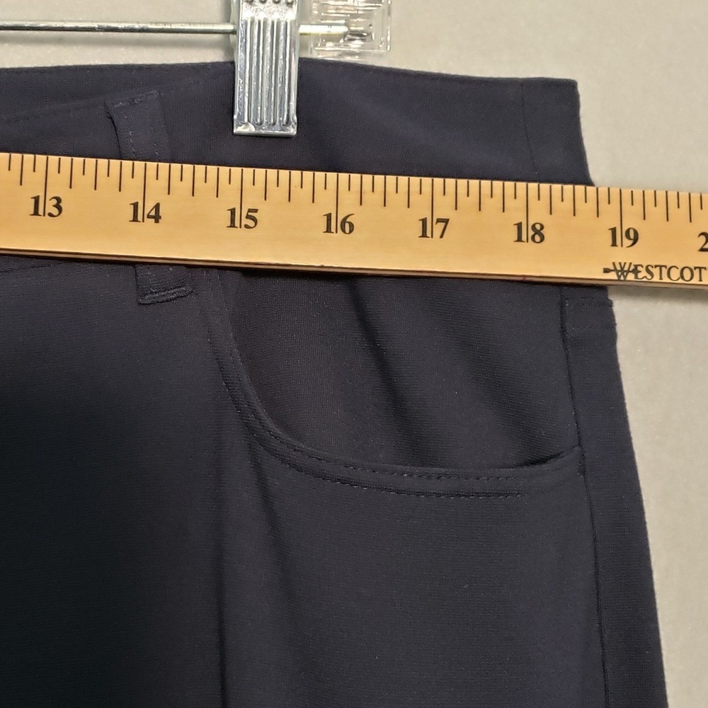 Talbots Women 16WP Heritage Pants Navy Blue Straight Leg Career Stretch - Picture 5 of 12